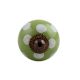 Green Polka Dot Small Ceramic Drawer Knob